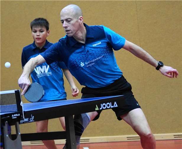 Christoph Hoß (v.) und Mika Korn vom siegreichen Bezirksoberligateam.  Foto: M. Schreiber