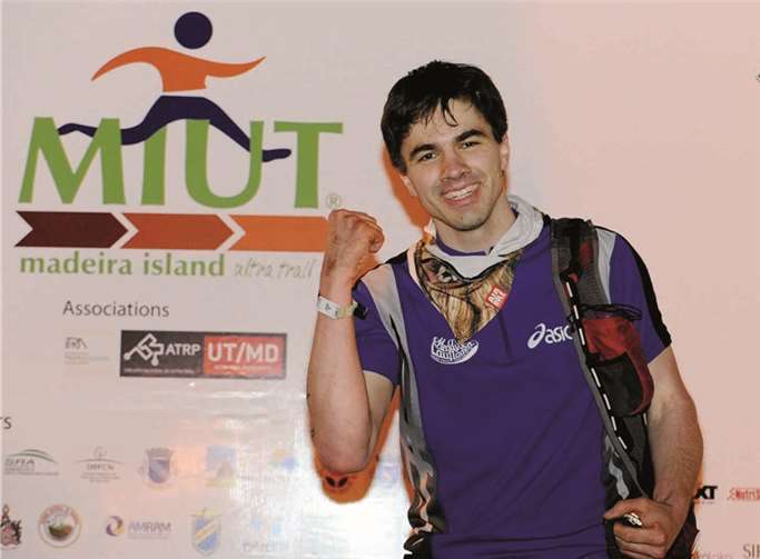 Christoph Mintgen aus Nickenich finishte beim Madeira-Island-Ultra-Trail MIUT Finish. privat