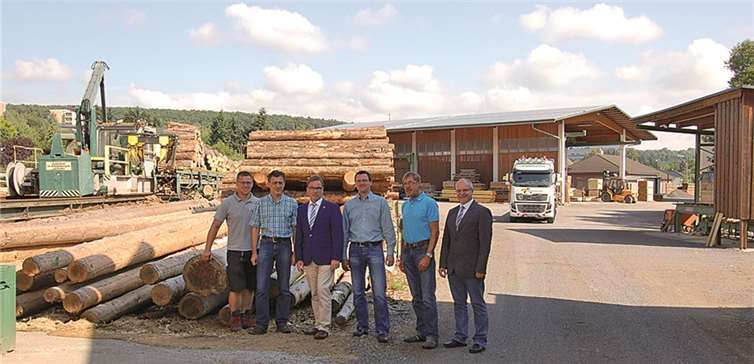 Christoph Rosenbaum, Lothar Rosenbaum, Oberbürgermeister Wolfgang Treis, Christoph Rosenbaum, Heiner Thelen und Gerd Schlich (v.l.n.r.). Jacqueline Blang