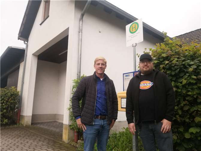 Christoph Schmitt und Jens Schäfer in Engeln. Foto: privat