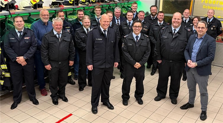 Christoph Zimmer wurde erneut zum Wehrführer der Feuerwehr Schenkelberg gewählt.