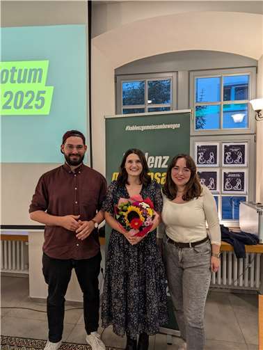 Christopher Bündgen, Kim Theisen und Lena Schmoranzer.  Foto: Fynn Ladda.