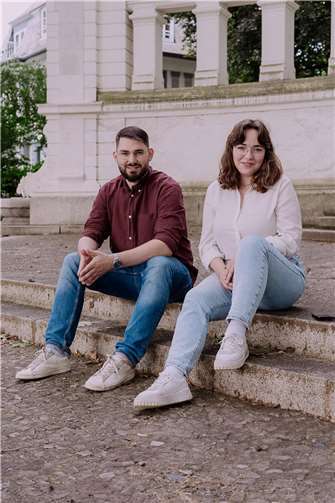 Christopher Bündgen und Lena Schmoranzer. Quelle: Grüne Koblenz