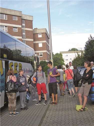 Circa 100 reiselustige Kinder machten sich auf den Weg nach Plön. privat