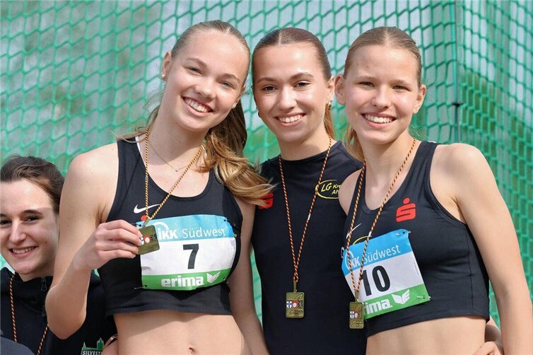Clara Jünger, Maja Reinhard und Helene Leimkühler sind Rheinland-Pfalz-Meisterinnen
