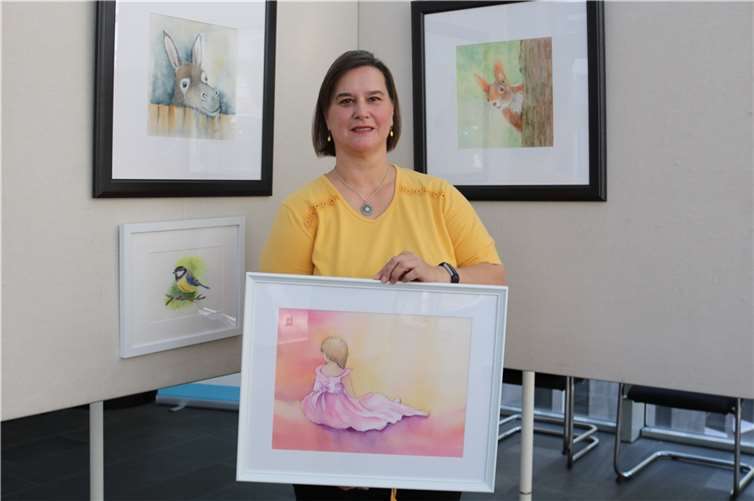 Aquarell trifft Origami Claudia Klein. Quellen: VG Weißenthurm