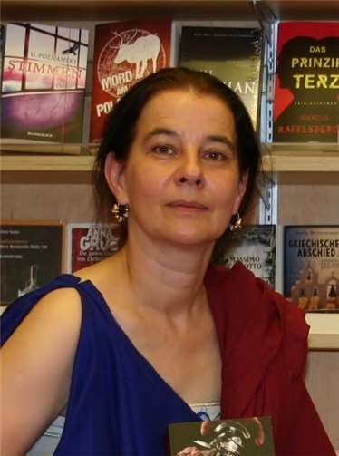 Claudia Magerl liest aus ihrem dritten Roman "Caesarenblut". privat