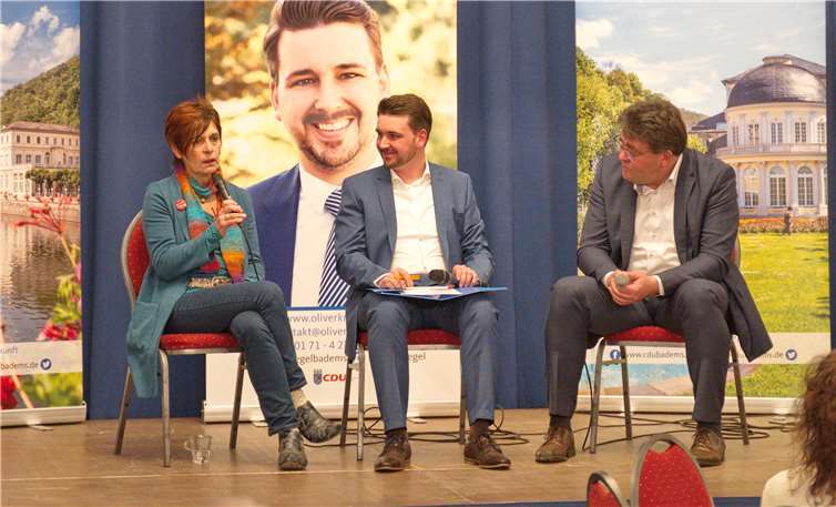 Claudia Schwarz, Vorsitzende des UNESCO Welterbestätten Deutschland e.V., Oliver Krügel und Udo Rau. Foto: CDU Ortsverband Bad Ems