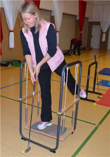 Claudia Züllighofen in Aktion.