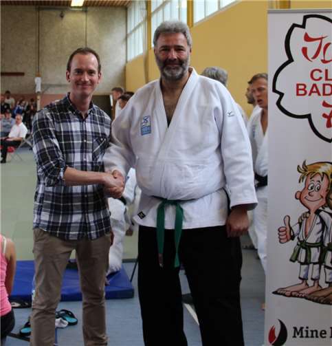 Claus Eschenauer zu Gast beim Judu-CLub Bad Ems.Privat