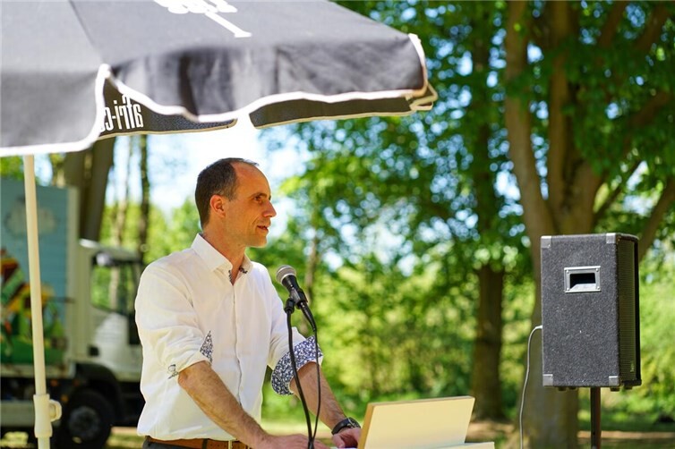 Clemens Hoch bei seiner Rede am 1. Mai