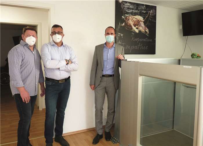 Clemens Hoch (r.) mit Yakup Odabasi und Frank Höhne. Foto: privat