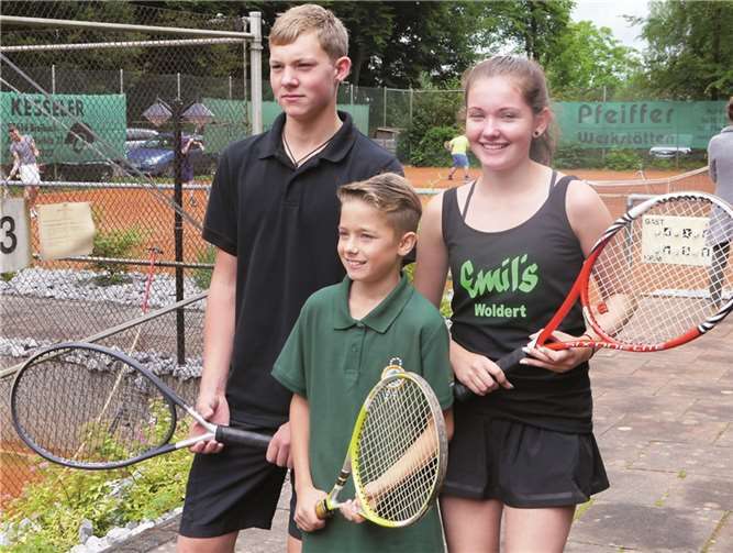 Clubmeister v.l.n.r.: Emil Müller, Luca Schür und Ayleen Herder.