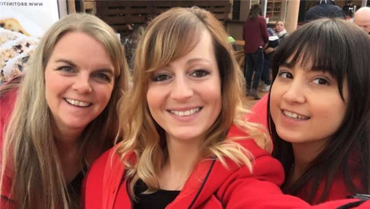 Cocajine v.l.: Coleen West, Janine Mitrell und Jenny J.privat