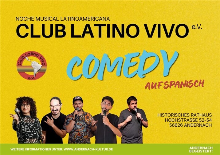 Comedy auf Spanisch im Historischen Rathaus Andernach