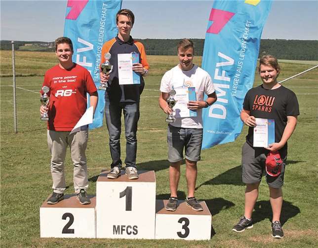 Constantin Jaekel, hier auf Platz 1, sicherte sich damit die Teilnahme bei den Deutschen Jugendmeisterschaften. privat