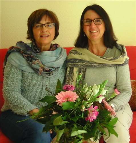Cornelia Klein-Orth (r.) und Martina Steffens laden zum Gesprächskreis ein.  privat