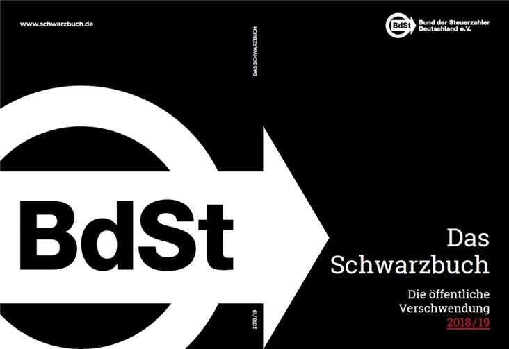 Cover des Schwarzbuches. Quelle: Bund der Steuerzahler Rheinland-Pfalz e.V.