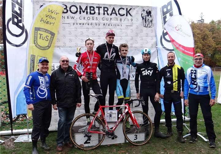 Cross Landesverbandsmeisterschaften: Erster wurde .Jan Habermann (RSC Rheinbach), Zweiter Jonathan Malte Gruszczynski (RC Endspurt Herford) und den dritten Platz belegte Robin Sengstock (RV Staubwolke 09 Fischeln). privat