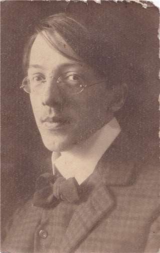 Curt Drewes als junger Mann.