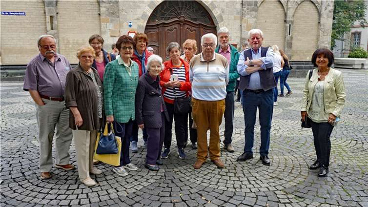 DIe Teilnehmer des Rundgangs mit Manfred Gniffke.Quelle: Seniorenbeirat Koblenz