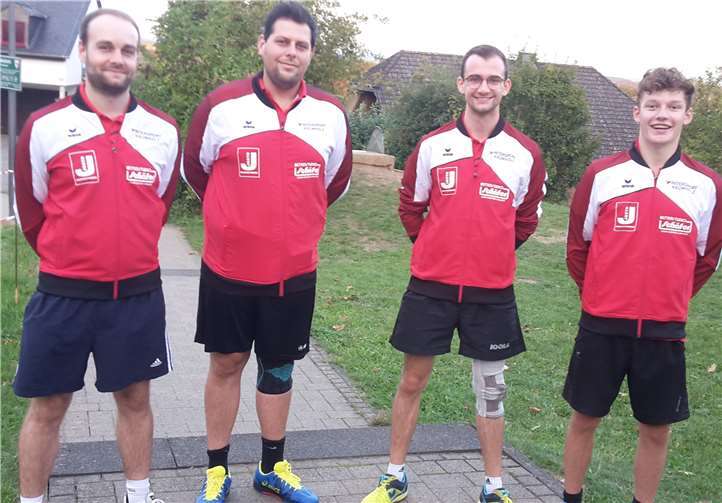 DJK Ochtendung II v.l.n.r. Lukas Hollmann, Matteo Jager, André Schopp und Sebastian Seeling. Foto: DJK Ochtendung