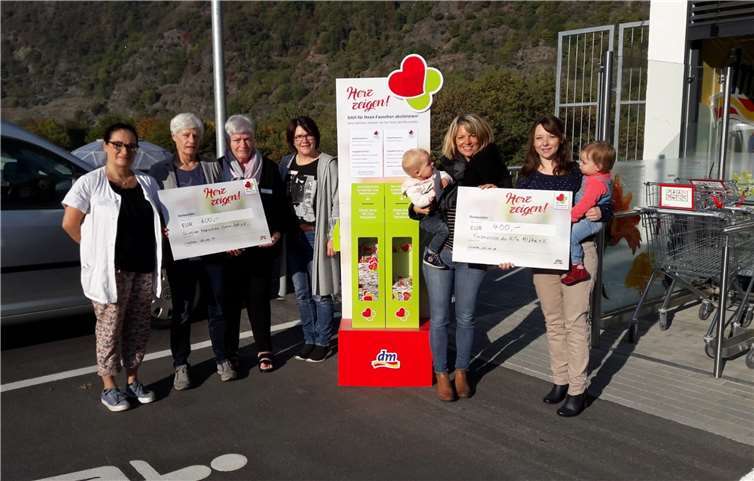 DM-Markt Spenden gingen an Hospizverein Cochem-Zell und Förderverein der Kita Alflen. Privat