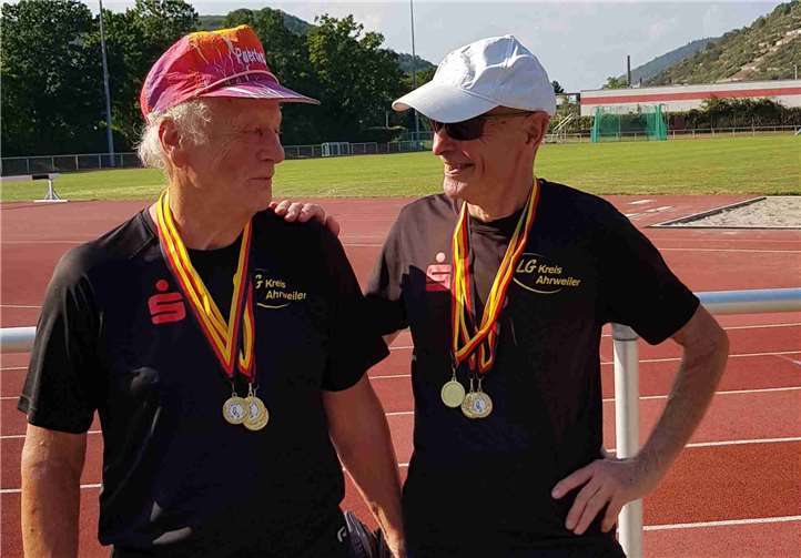 Geyer und Kownatka gewinnen erneut drei DM-Titel DM-Sieger 2019 Wolfgang Geyer und Wolfgang Kownatka (v.l.). Foto: privat