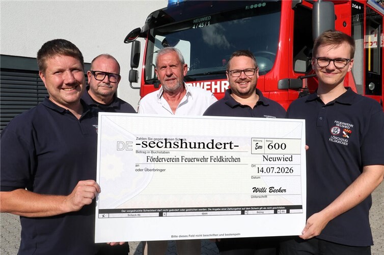 Da freute sich der Förderverein der Feldkirchener Feuerwehr.