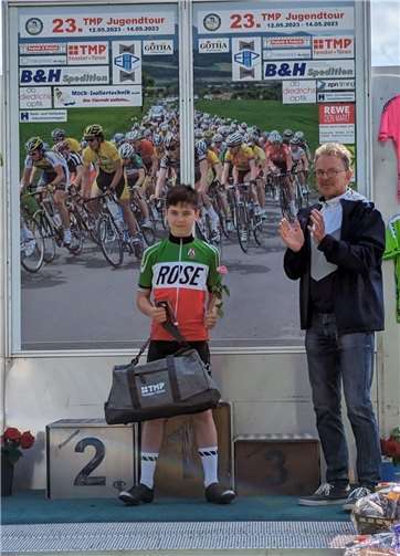 Daan Ensenbach, Sieger der Nachwuchswertung der TMP Jugendtour 2023.  Foto: Familie Ensenbach