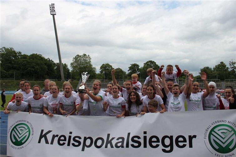 Damen des SV Rot-Weiß Merl erneut verdienter  Bonner Pokalsieger! 
