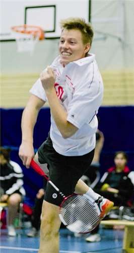 Daniel Böse ohne Fehl und Tadel mit zwei Siegen im Doppel. Sven Heise