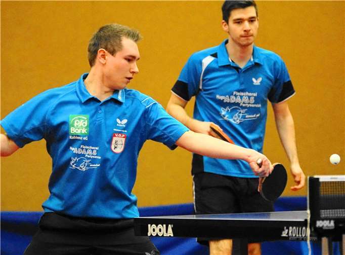 Daniel Dechert (v.) und Patrick Assenmacher waren jeweils erfolgreich im Einzel und gemeinsam im Doppel. privat