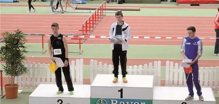 Daniel Kastenholz bei der Siegerehrung. Privat