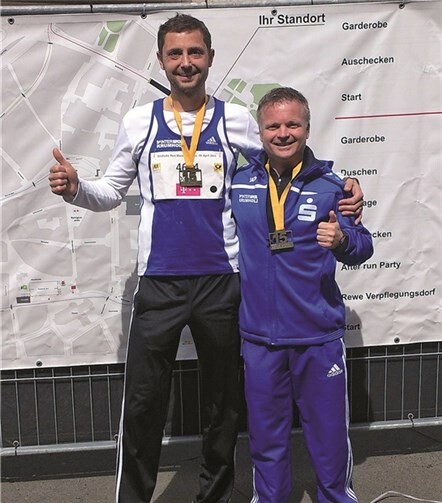 Daniel Kistner (l.) und Guido Paul, zwei der erfolgreichen Marathonis.