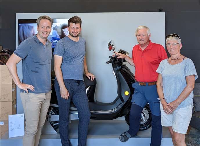 Daniel Tykesson und Fabian Ehmann, MdL sowie Volker Thehos und Karin Keelan nach ihrem Gespräch in Remagen. Foto: privat