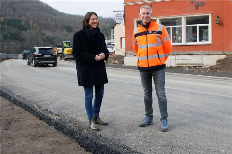 Daniela Schmitt zu Besuch in Rech. Foto: SES