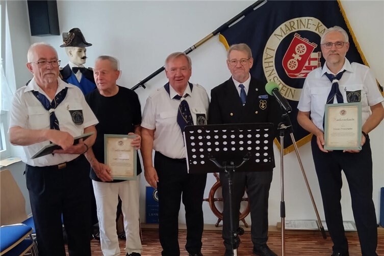Dank an wichtige Helfer mit Dank Urkunde des Landesverbandes Südwest im Deutschen Marinebund