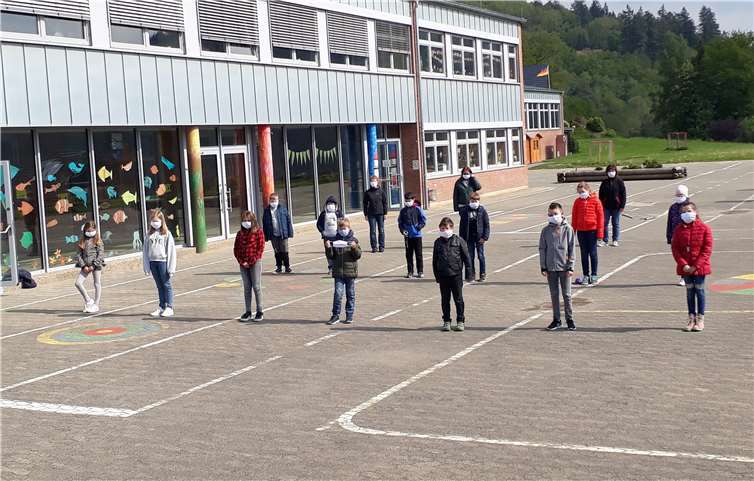 Dank der Unterstützung des Fördervereins sind die Kinder bestens mit Mund-Nase-Bedeckungen ausgestattet. Foto: privat