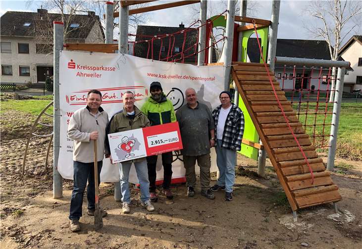Dank der großen Spendensumme kann der Spielplatz „Am Rotberg“ erweitert werden. Foto: privat