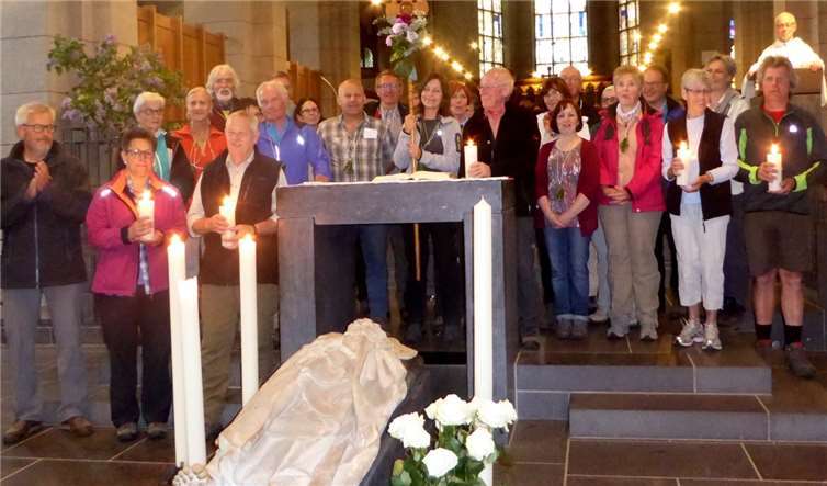 Dank und Anerkennung erhielten die Jubiläums-und Erstpilger in „St. Mattheis“ zu Trier.