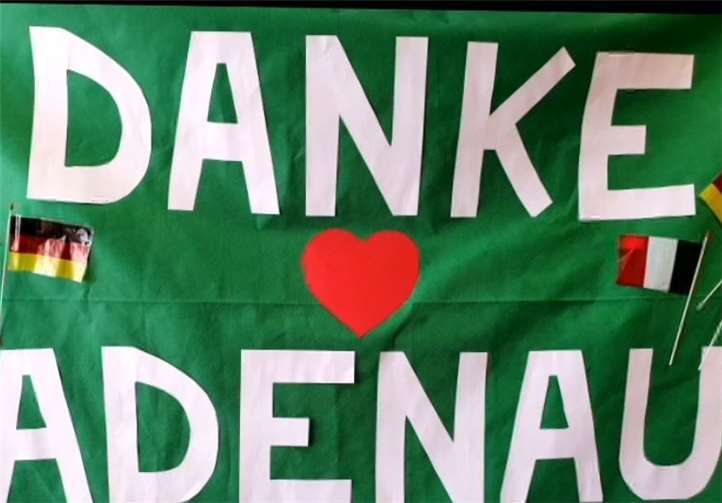 „Danke Adenau“ – Screenshot aus einer Videobotschaft des Bürgermeisters von Castione und des Vorsitzenden des Corpo Volontari Presolana. Foto: privat.