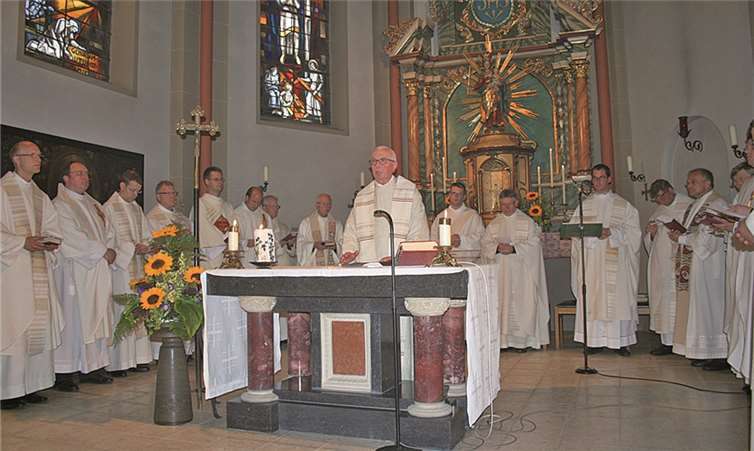 Dankgottesdienst in der St. Katharina Pfarrkirche in Karweiler. privat