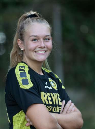 Daria Josten gelang das Tor des Tages per Kopf. Foto: Andreas Thun