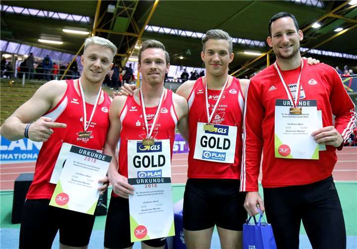 Darius Mann, Daniel Roos, Pascal Kirstges und Kai Kazmirek. Wolfgang Birkenstock