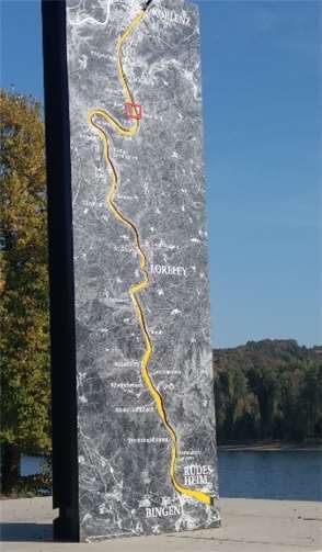 Darstellung Oberes Mittelrheintal in Brey.Foto: privat