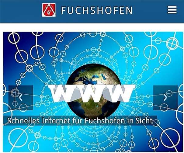 Darstellung der neuen Homepage auf einem mobilen Endgerät. privat