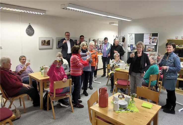 Das 10-jährige Jubiläum des Gemeinde-Café in Linz.  Foto: Joscha Wölbert, VG Linz