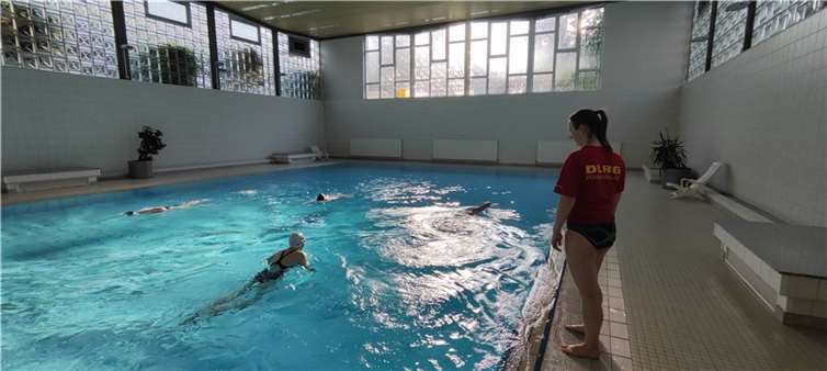 Das 10 mal 20 Meter große Becken wird zeitweise den örtlichen Vereinen zum Training zur Verfügung gestellt.  Foto: Vanessa Strohe