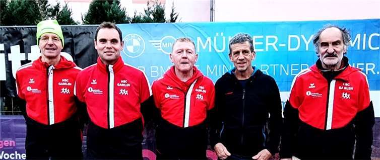 Das 10.000 m – Team beim DEU-LUX-Lauf in Langsur.